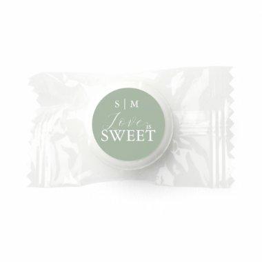 Thank You Candy Favors Sage Monogram