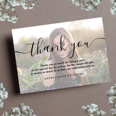 Thank You Custom Personalized Photo Birthday