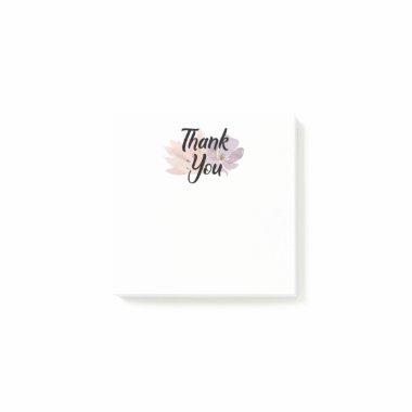 Thank You Favor Floral Post-it Notes