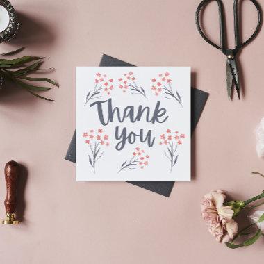 Thank You Floral Invitations