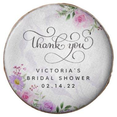 Thank You Floral Elegant Bridal Shower Chocolate Covered Oreo
