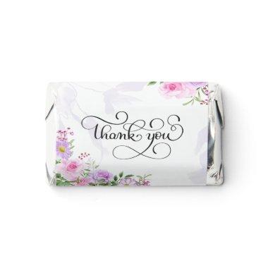 Thank You Floral Elegant Bridal Shower Hershey's Miniatures