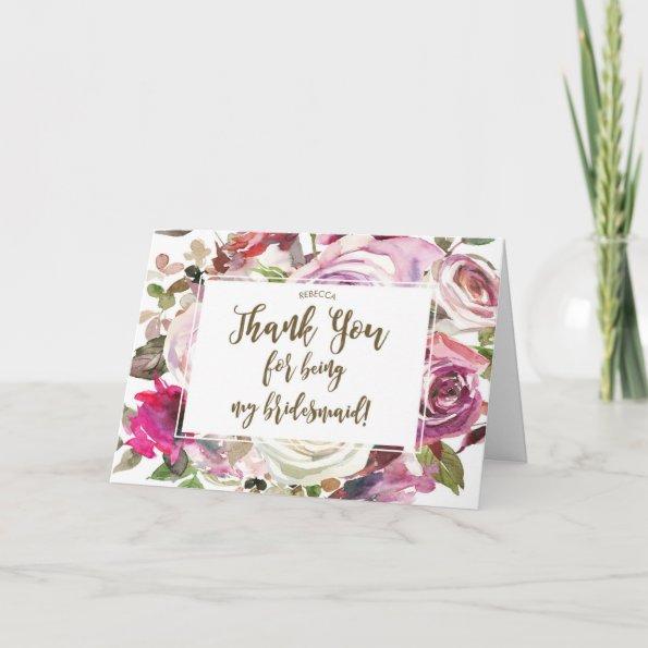 thank you for being my bridesmaid Invitations