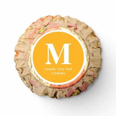 Thank You For Coming Modern Simple Chic Monogram Reese's Peanut Butter Cups