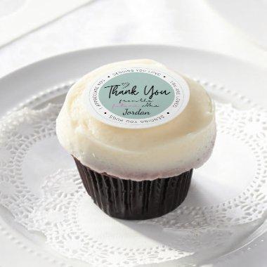 Thank You From The Future Mrs. Custom Add Name Edible Frosting Rounds