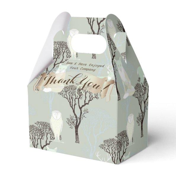 THANK YOU Gable Box Personalized Winter Woodland