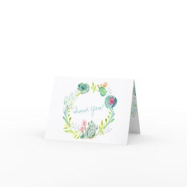 Thank You Notes Desert Cactus Garden Watercolor