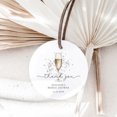 Thank You Pearls & Prosecco Bridal Shower Favor Tags