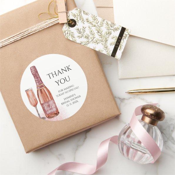 Thank you Petals & Prosecco  Classic Round Sticker
