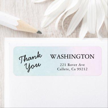 Thank You Return Address Labels