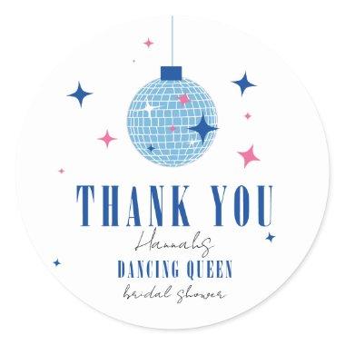 Thank you Santorini Musical disco  Classic Round Sticker
