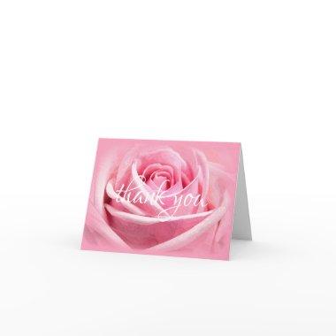 Thank You Script Template Watercolor Rose Flower