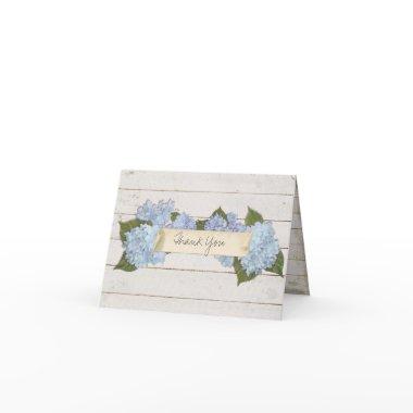Thank You Shiplap Wooden Wood Board Blue Hydrangea