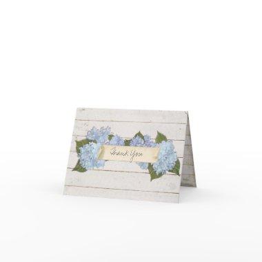 Thank You Shiplap Wooden Wood Board Blue Hydrangea