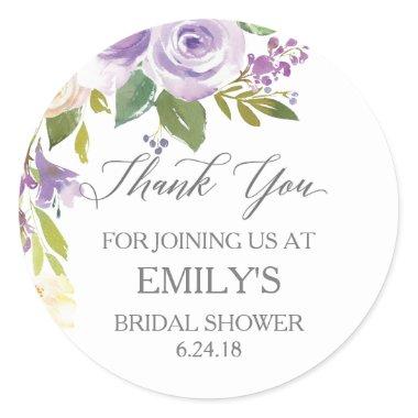Thank You Sticker - Bridal Shower Favor Sticker