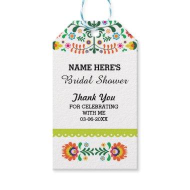 Thank you Tag Floral Fiesta Mexico Bridal Shower