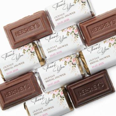 Thank You Watercolor Flora Chocolate Bar Favor