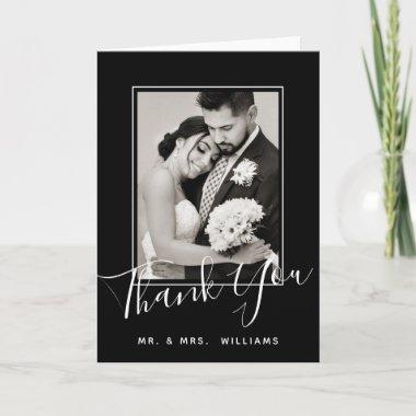 Thank You Wedding | Add Your Name & Photo Invitations
