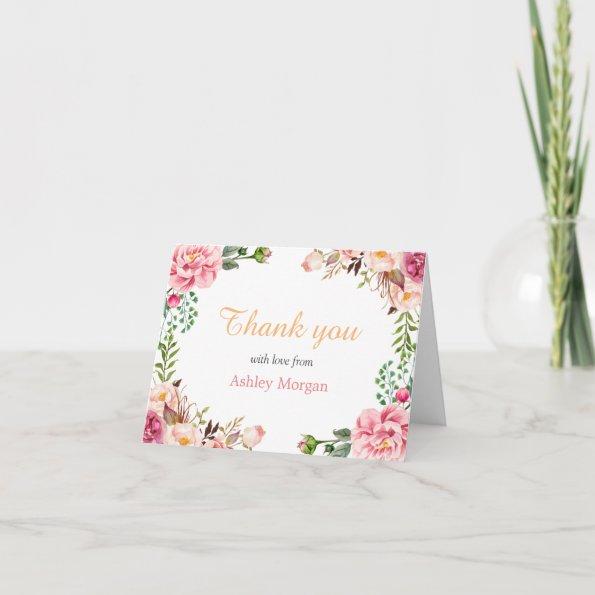 Thank You with Love Romantic Chic Floral Wrap