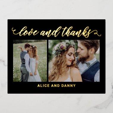 Thankful Love FOIL Thank You PostInvitations