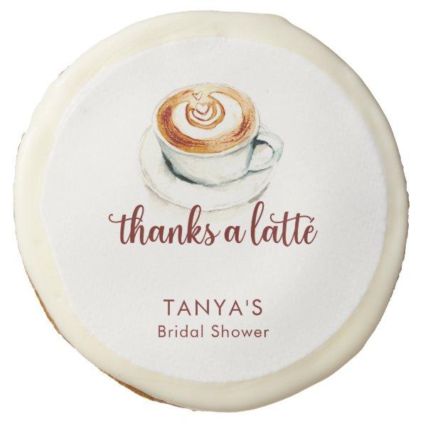 Thanks a Latte  Custom Sugar Cookie