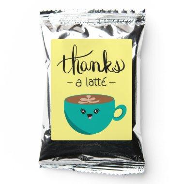 Thanks a Latte - Coffee Party Favor Coffee Drink Mix