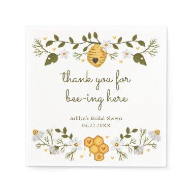 Thanks for Bee-ing Here Cocktail Napkins