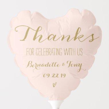 Thanks For Celebrating With Us! Wedding Thank You Balloon