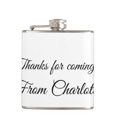 thanks for coming add name text message flask