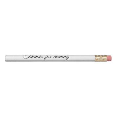thanks for coming add name text message pencil