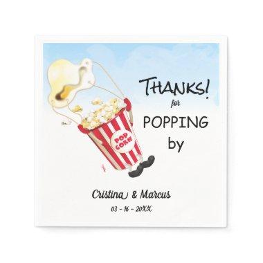 Thanks for Popping By Popcorn Event Napkins