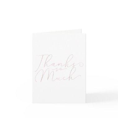 Thanks So Much Thank You Rose Gold Pink Script