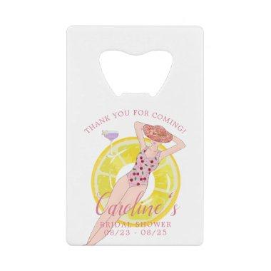 Thanks Tropical Beach Bridal Shower Bachelorette Credit Invitations Bottle Opener