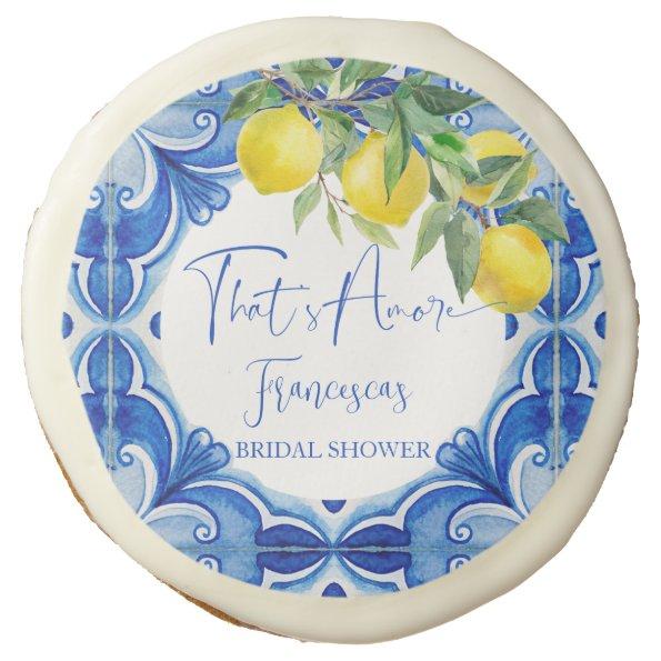 That's amore Blue tile lemon Italian  Sugar Cookie