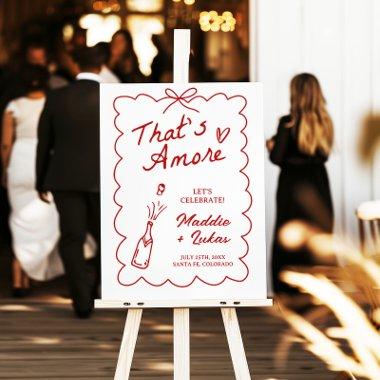 That's Amore French Inspired Rehearsal Dinner Sign