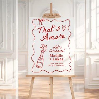 That's Amore French Inspired Rehearsal Dinner Sign