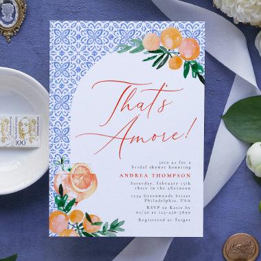 That's Amore Italian Aperol Spritz Bridal Shower Invitations