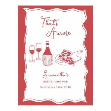 That's Amore Italian Pizza Wine  Sign