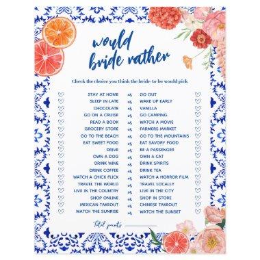 Thats amore shower would rather bride game