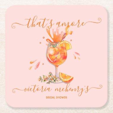That's Amore Spritz  Square Paper Coaster