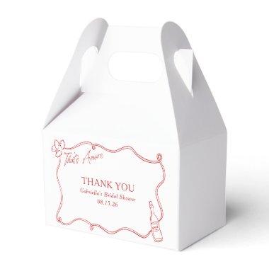 That's Amore Whimsical Hand Drawn  Favor Boxes