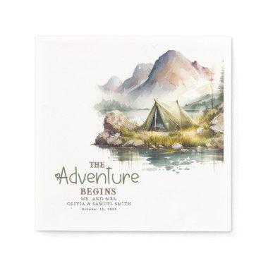 The Adventure Begins Wild Nature Themed Napkins
