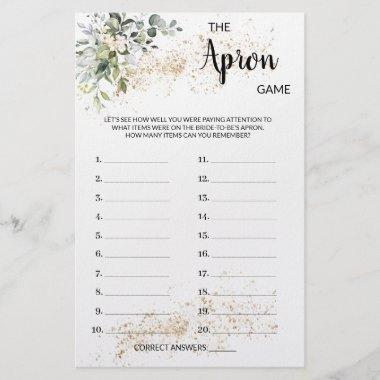 The Apron Game Herbal Bridal Shower Game Invitations Flyer