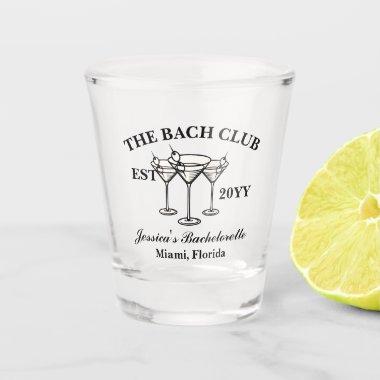 The Bach Club Luxury Bachelorette Trip Matching Shot Glass