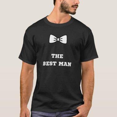 The Best Man Bowtie Men's Black T-shirt