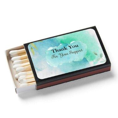 The Best Thank You  Watercolor Matchboxes