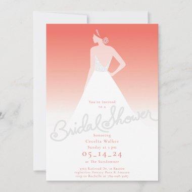 The Bride Bridal Shower Invitations