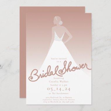 The Bride Bridal Shower Invitations