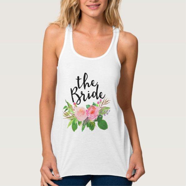 The Bride Chic watercolor Floral Tank Top