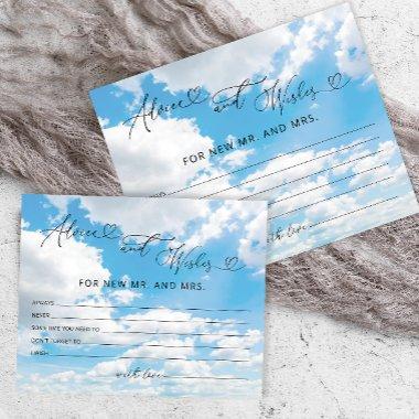 The Bride Is On Cloud 9 Advice and Wishes